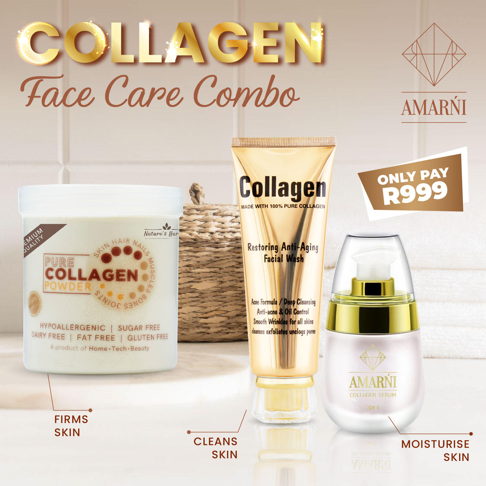 Collagen Face Care Combo Premium Beauty
